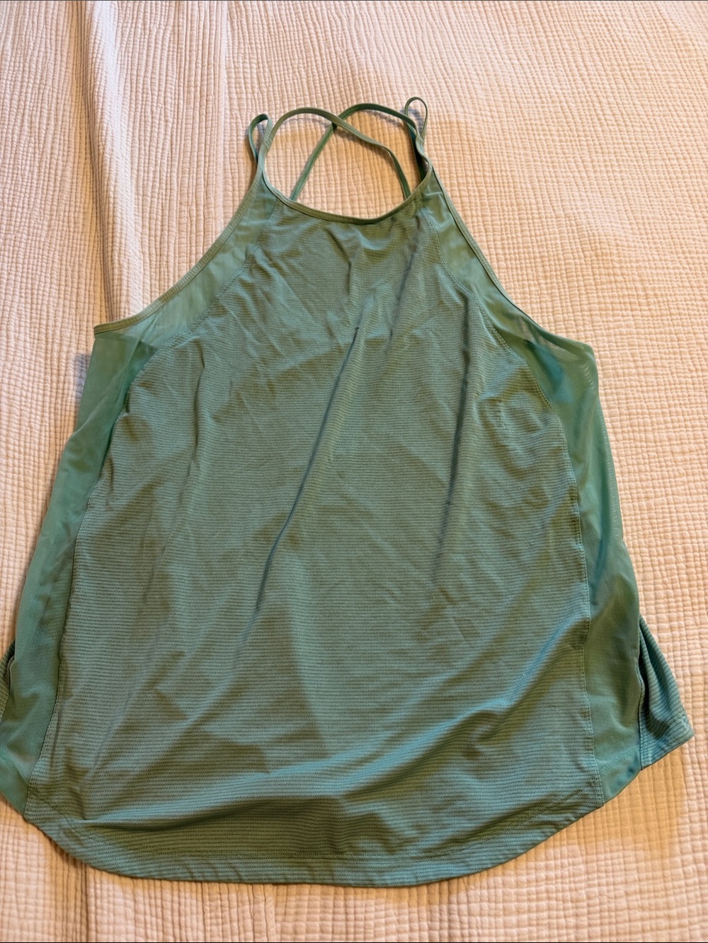 lululemon athletica Green Strappy High-Neck Tank